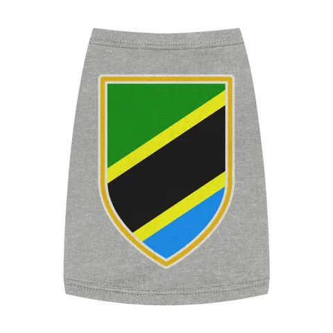 Tanzania Diagonal Bands Pet Tank Top — front view