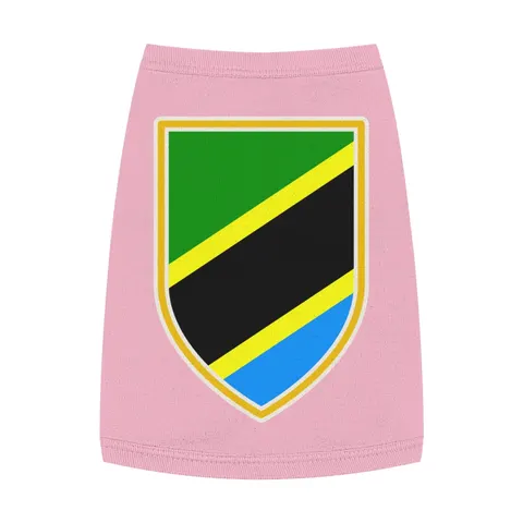 Tanzania Diagonal Bands Pet Tank Top — front view