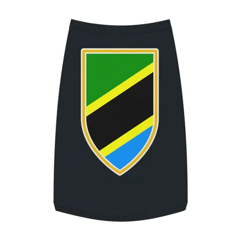Tanzania Diagonal Bands Pet Tank Top — front view