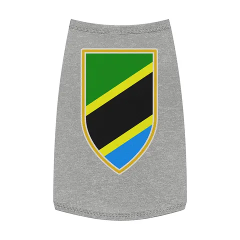 Tanzania Diagonal Bands Pet Tank Top — front view