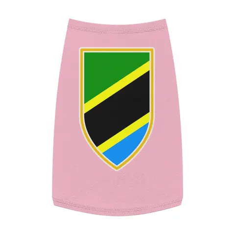 Tanzania Diagonal Bands Pet Tank Top — front view
