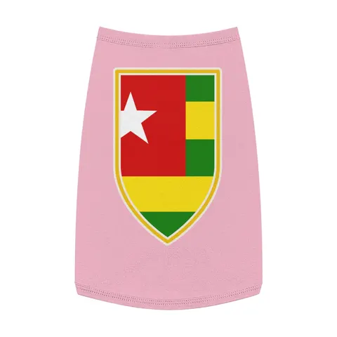 Togo Green Yellow Stripes Pet Tank Top — front view