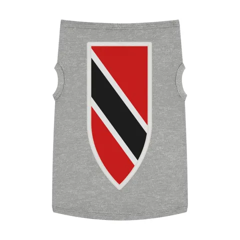 Trinidad & Tobago Diagonal Stripe Pet Tank Top — front view