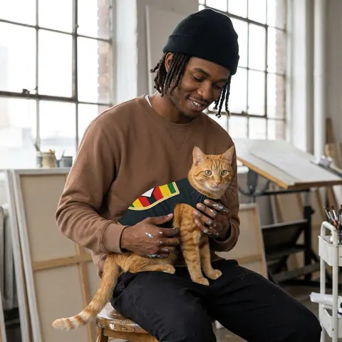 Zimbabwe Stripes & Triangle Pet Tank Top