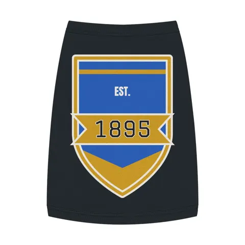 Fort Valley State 1895 Blue & Gold Pet Tank Top — front view