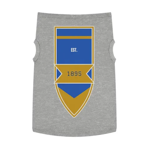Fort Valley State 1895 Blue & Gold Pet Tank Top — front view