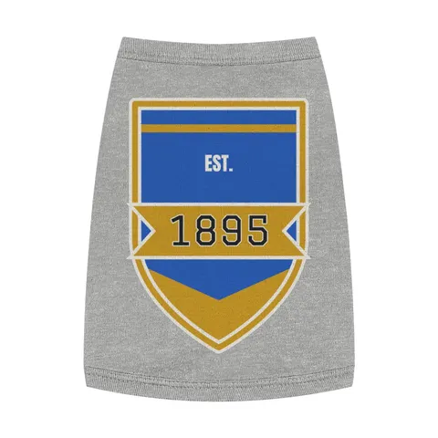 Fort Valley State 1895 Blue & Gold Pet Tank Top — front view