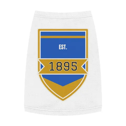 Fort Valley State 1895 Blue & Gold Pet Tank Top — front view