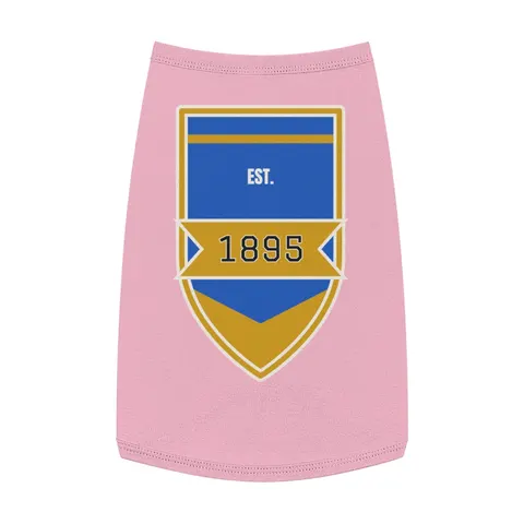 Fort Valley State 1895 Blue & Gold Pet Tank Top — front view