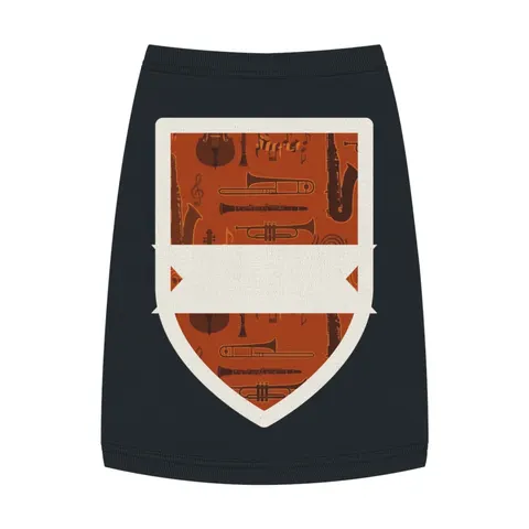 Harlem Jazz Silhouettes Pet Tank Top — front view