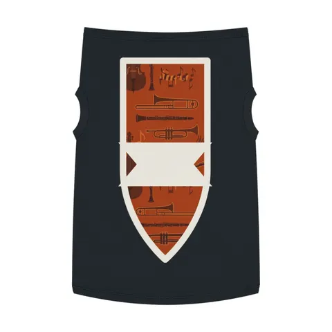 Harlem Jazz Silhouettes Pet Tank Top — front view