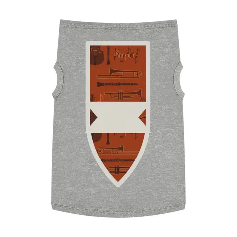 Harlem Jazz Silhouettes Pet Tank Top — front view