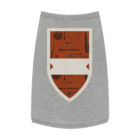 Harlem Jazz Silhouettes Pet Tank Top — front view