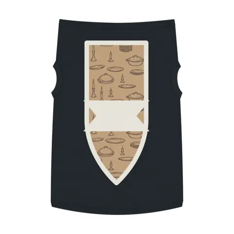 Holiday Family Dinner Icons Pet Tank Top — front view