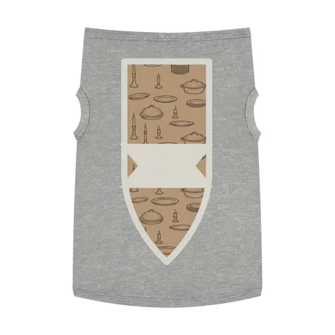 Holiday Family Dinner Icons Pet Tank Top — front view