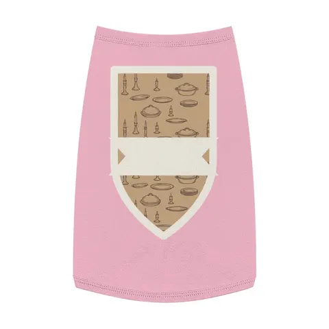Holiday Family Dinner Icons Pet Tank Top — front view