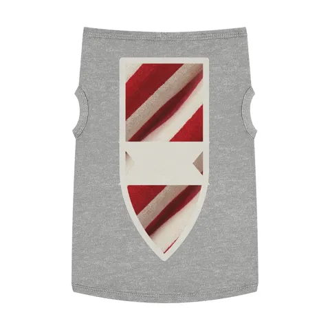 Holiday Candy Cane Twist Pet Tank Top — front view