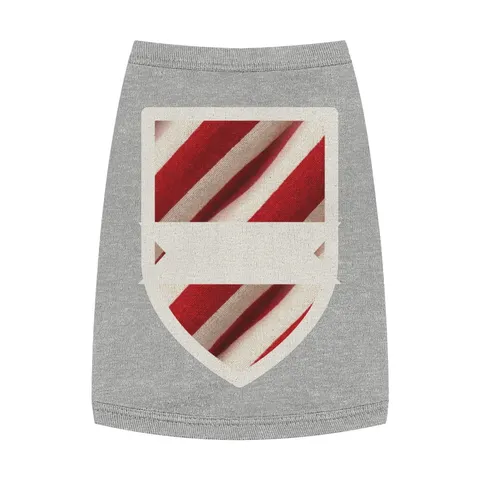 Holiday Candy Cane Twist Pet Tank Top — front view