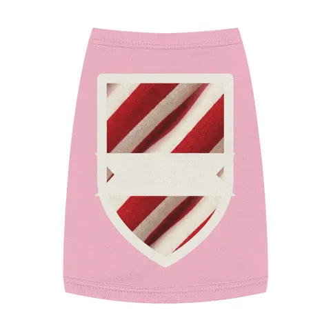 Holiday Candy Cane Twist Pet Tank Top — front view