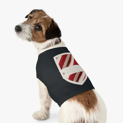 Holiday Candy Cane Twist Pet Tank Top — other view