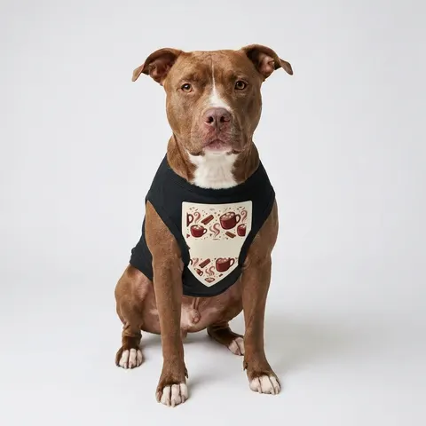 Holiday Hot Cocoa & Marshmallows Pet Tank Top