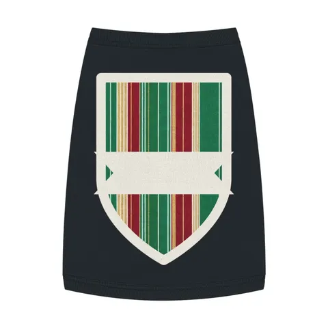 Holiday Gift Wrap Stripes Pet Tank Top — front view