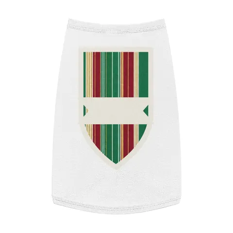 Holiday Gift Wrap Stripes Pet Tank Top — front view