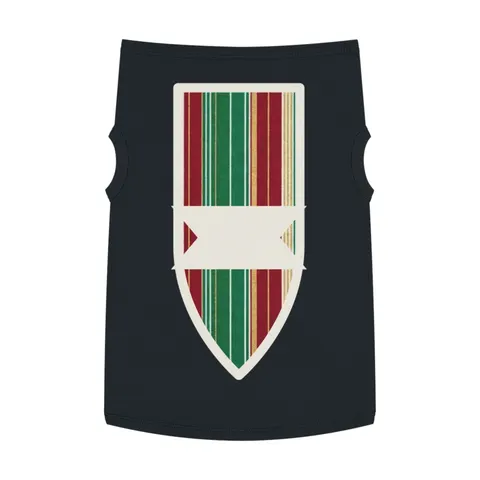 Holiday Gift Wrap Stripes Pet Tank Top — front view