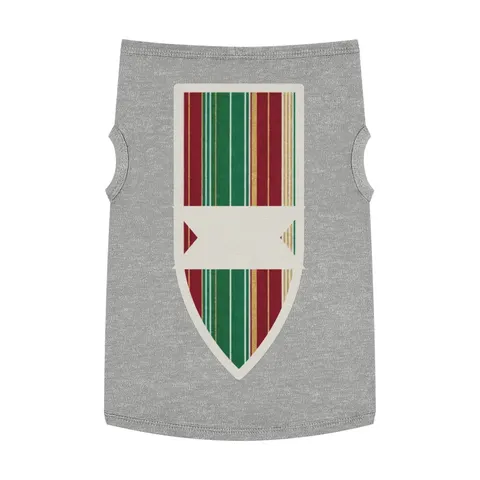 Holiday Gift Wrap Stripes Pet Tank Top — front view