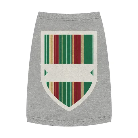 Holiday Gift Wrap Stripes Pet Tank Top — front view