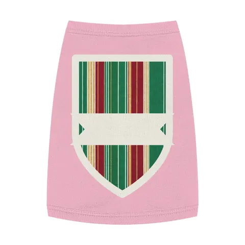 Holiday Gift Wrap Stripes Pet Tank Top — front view