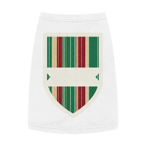 Holiday Gift Wrap Stripes Pet Tank Top — front view