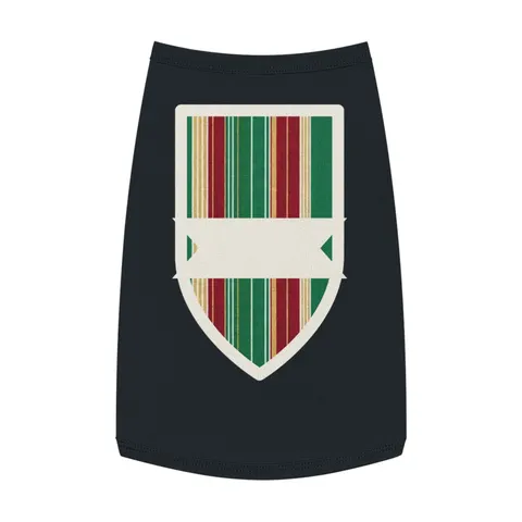 Holiday Gift Wrap Stripes Pet Tank Top — front view