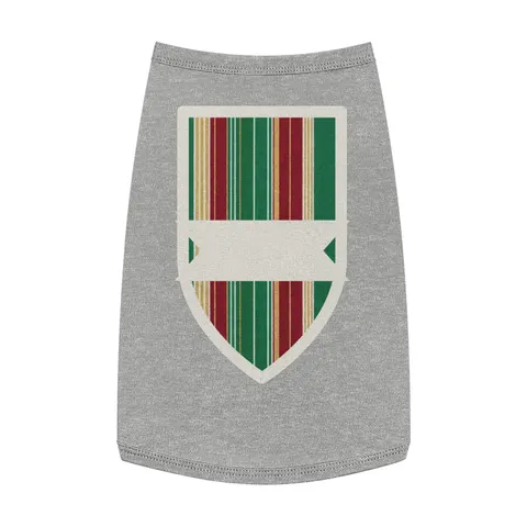 Holiday Gift Wrap Stripes Pet Tank Top — front view