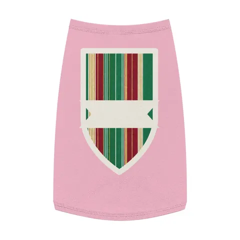 Holiday Gift Wrap Stripes Pet Tank Top — front view