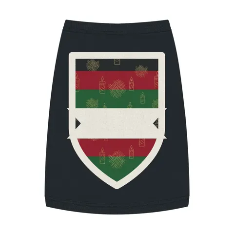Holiday Kwanzaa Karamu Colors Pet Tank Top — front view