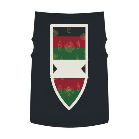 Holiday Kwanzaa Karamu Colors Pet Tank Top — front view