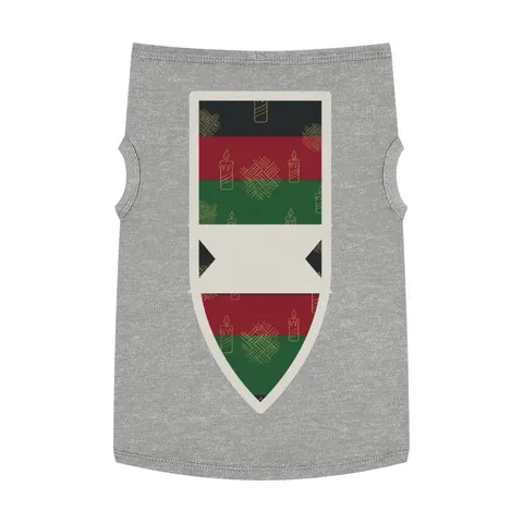 Holiday Kwanzaa Karamu Colors Pet Tank Top — front view