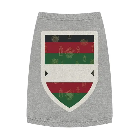 Holiday Kwanzaa Karamu Colors Pet Tank Top — front view