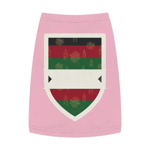 Holiday Kwanzaa Karamu Colors Pet Tank Top — front view