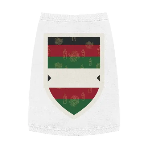 Holiday Kwanzaa Karamu Colors Pet Tank Top — front view
