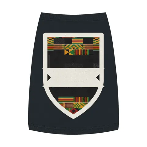Holiday Kwanzaa Kente Border Pet Tank Top — front view