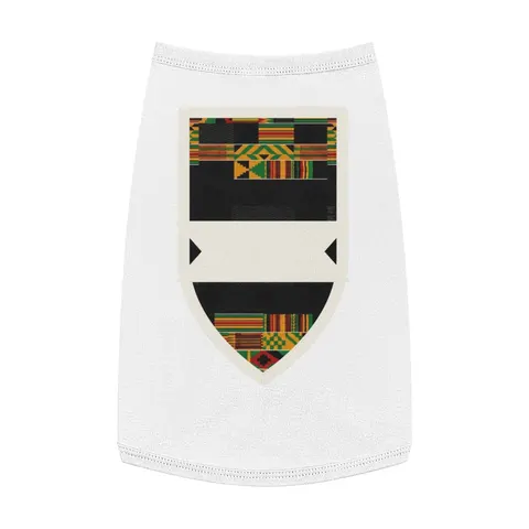 Holiday Kwanzaa Kente Border Pet Tank Top — front view