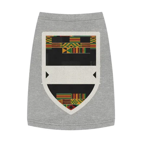Holiday Kwanzaa Kente Border Pet Tank Top — front view