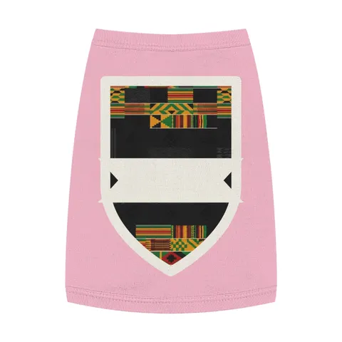 Holiday Kwanzaa Kente Border Pet Tank Top — front view