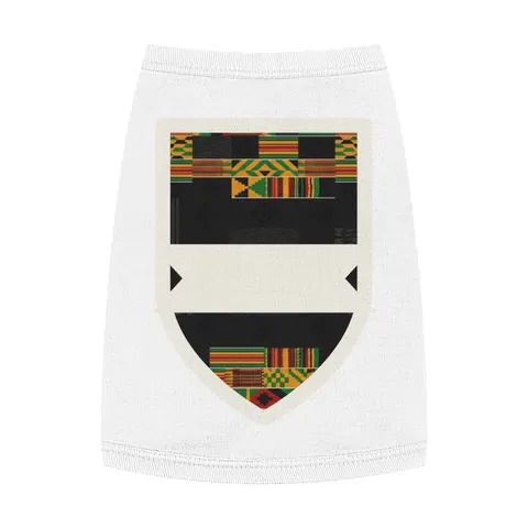 Holiday Kwanzaa Kente Border Pet Tank Top — front view