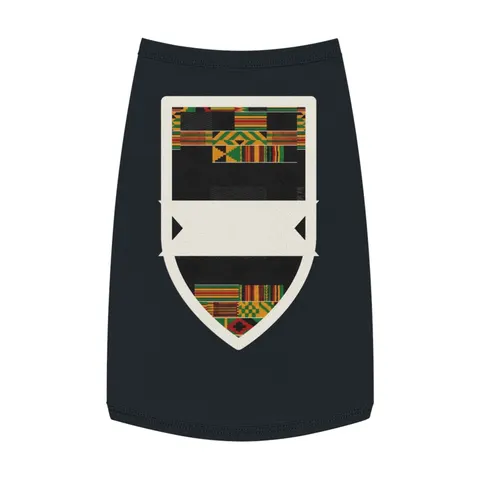 Holiday Kwanzaa Kente Border Pet Tank Top — front view
