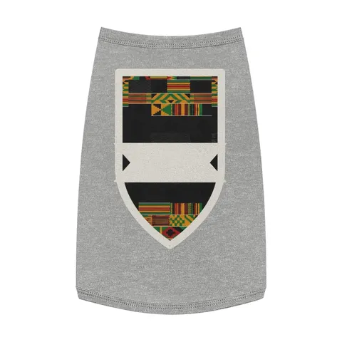 Holiday Kwanzaa Kente Border Pet Tank Top — front view