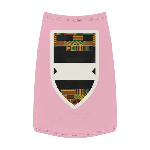Holiday Kwanzaa Kente Border Pet Tank Top — front view