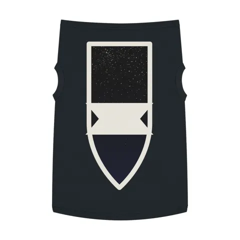 New Year Midnight Sparkle Gradient Pet Tank Top — front view